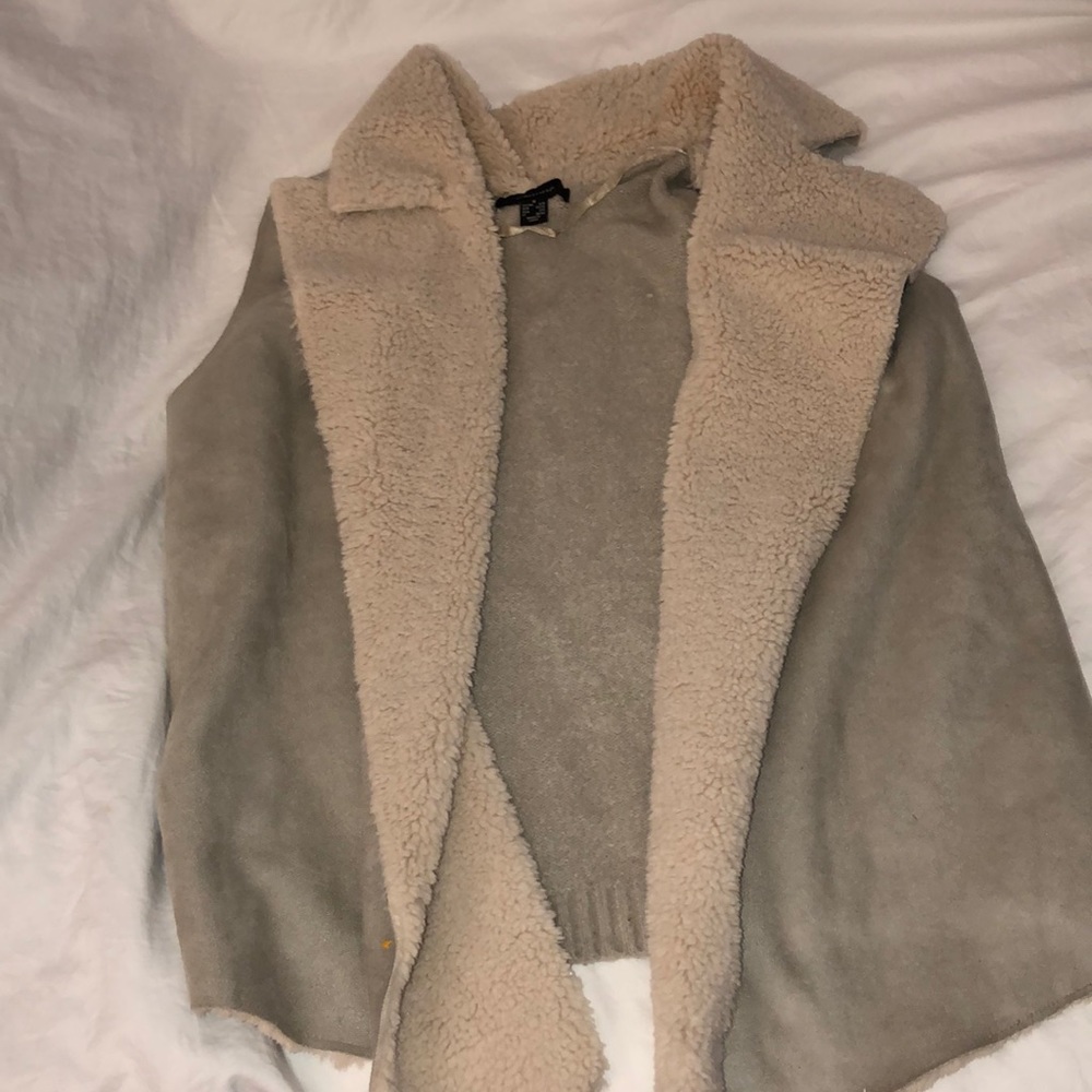 Fur Vest/ Fuzzy cardigan